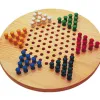 Jeu de dames chinoises plateau diamètre 29cm pions en bois massif 2/6 joueurs