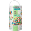 Jeu enfant imaginovo construction blocs bois +12 mois 100 pieces 29x29x3,5 cm