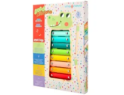 Jeu enfant imaginovo crocodile instrument musical xylophone bois +18 mois 28x14,8x2,5 cm