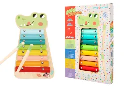 Jeu enfant imaginovo crocodile instrument musical xylophone bois +18 mois 28x14,8x2,5 cm
