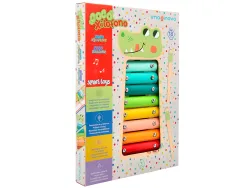 Jeu enfant imaginovo crocodile instrument musical xylophone bois +18 mois 28x14,8x2,5 cm