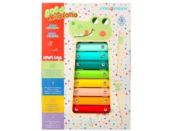 Jeu enfant imaginovo crocodile instrument musical xylophone bois +18 mois 28x14,8x2,5 cm