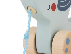 Jeu enfant imaginovo elephant a tirer avec roues bois +12 mois 13,4x10x5,4 cm