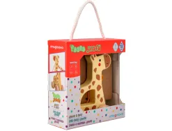 Jeu enfant imaginovo girafe a tirer avec roues bois +12 mois 16x12x5,4 cm