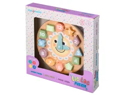 Jeu enfant imaginovo horloge bois +3 ans 13 pieces 29x29x3,5 cm