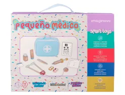 Jeu enfant imaginovo malette de medecin bois +3 ans 11 pieces 24,5x18x10 cm