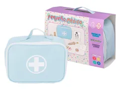 Jeu enfant imaginovo malette de medecin bois +3 ans 11 pieces 24,5x18x10 cm