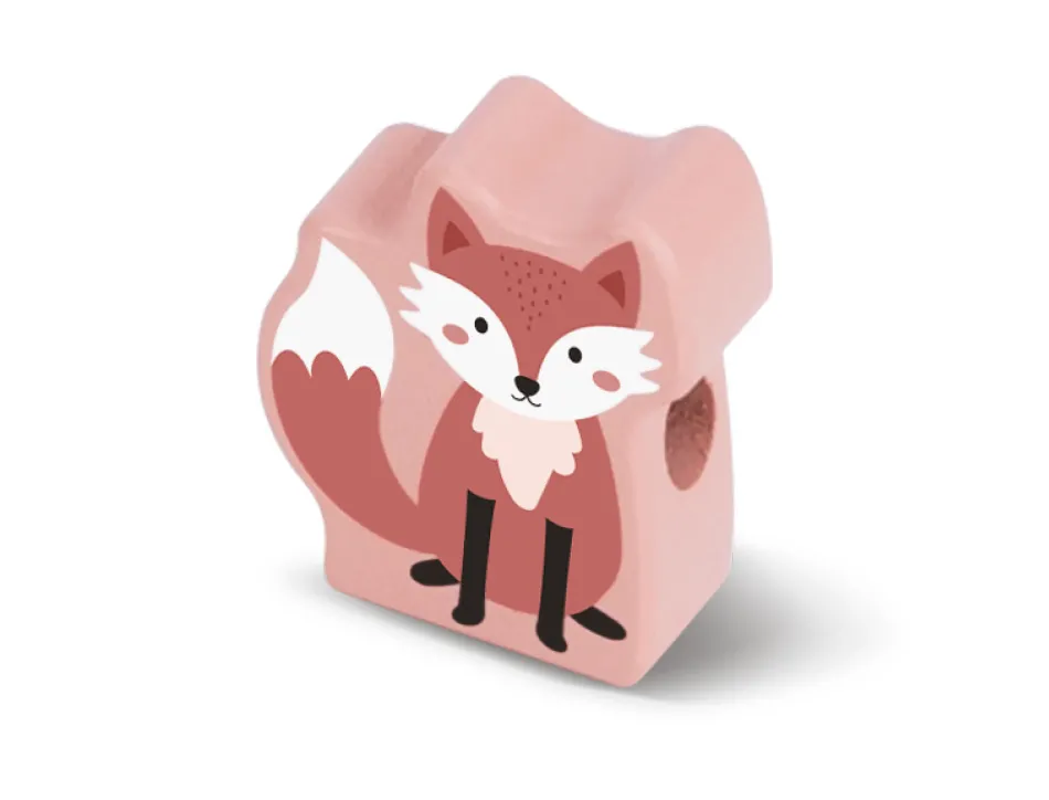 Jeu enfant imaginovo perles d'animaux a enfiler bois +24 mois 13 pieces 27x6,5x6,5 cm