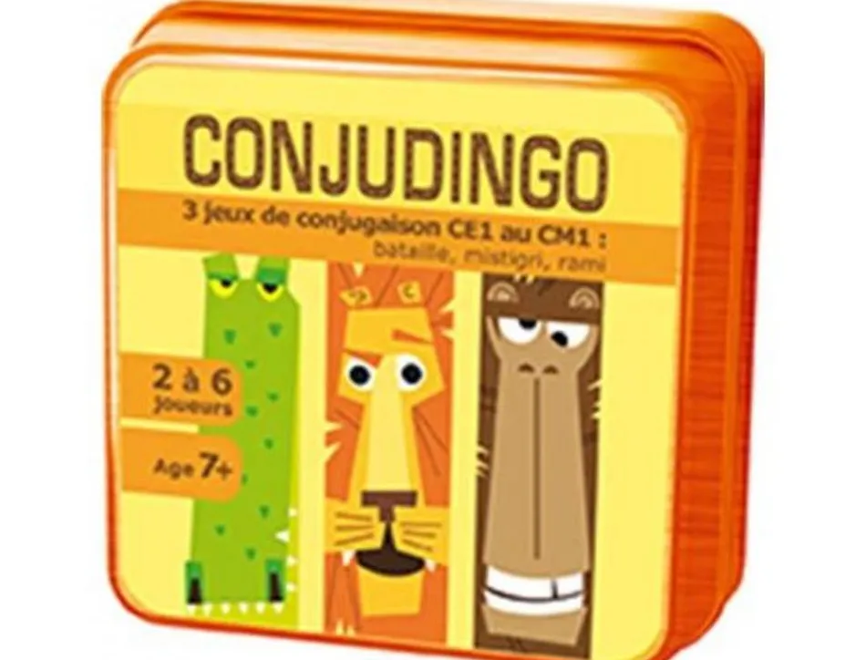 Jeu interdacta conjudingo ce1 107 cartes reversibles + 1 regle du jeu + rappel des conjugaisons