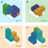 Jeu interdacta cubissimo 1 cube 7 pieces bois formes biscornues + 30 cartes defis + 1 livret instruction