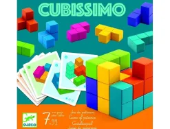 Jeu interdacta cubissimo 1 cube 7 pieces bois formes biscornues + 30 cartes defis + 1 livret instruction