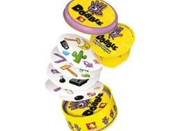 Jeu interdacta dobble 55 cartes rondes + 5 regles de jeu