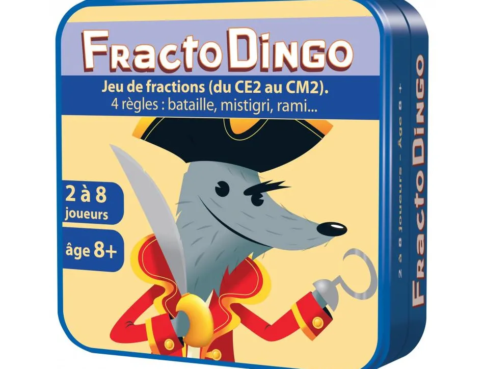 Jeu interdacta fractodingo cm1-cm2 102 cartes