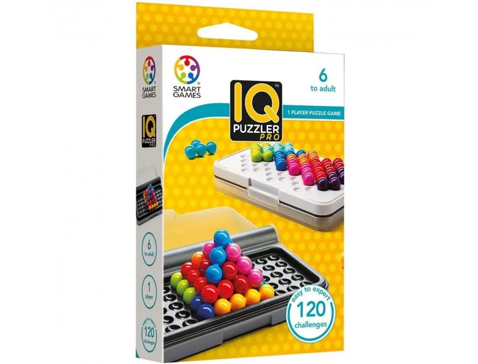 Jeu interdacta iq puzzler pro 1 boite rangement avec 2 grilles jeu integrees + 12 pcs colorees + 1 livret 120