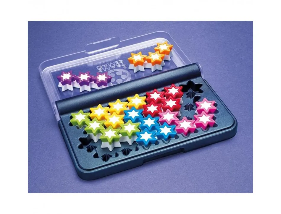 Jeu interdacta iq stars 1 boite rangement + 7 pcs jeu coloris et formes assortis + 1 livret 120 defis