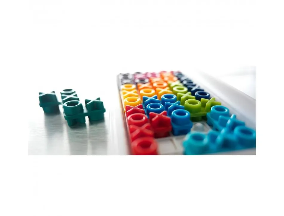 Jeu interdacta iq xoxo 1 boite rangement + 10 pcs puzzle coloris et formes assortis + 1 livret 120 defis