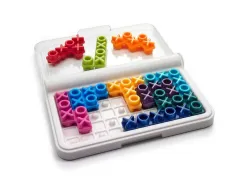 Jeu interdacta iq xoxo 1 boite rangement + 10 pcs puzzle coloris et formes assortis + 1 livret 120 defis