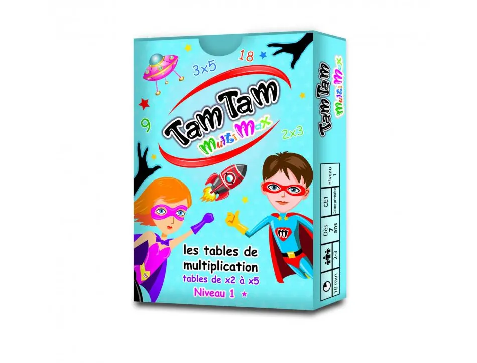Jeu interdacta tam tam multimax niveau 1 42 cartes + 10 cartes aide-memoire reversible + 6 cartes regle