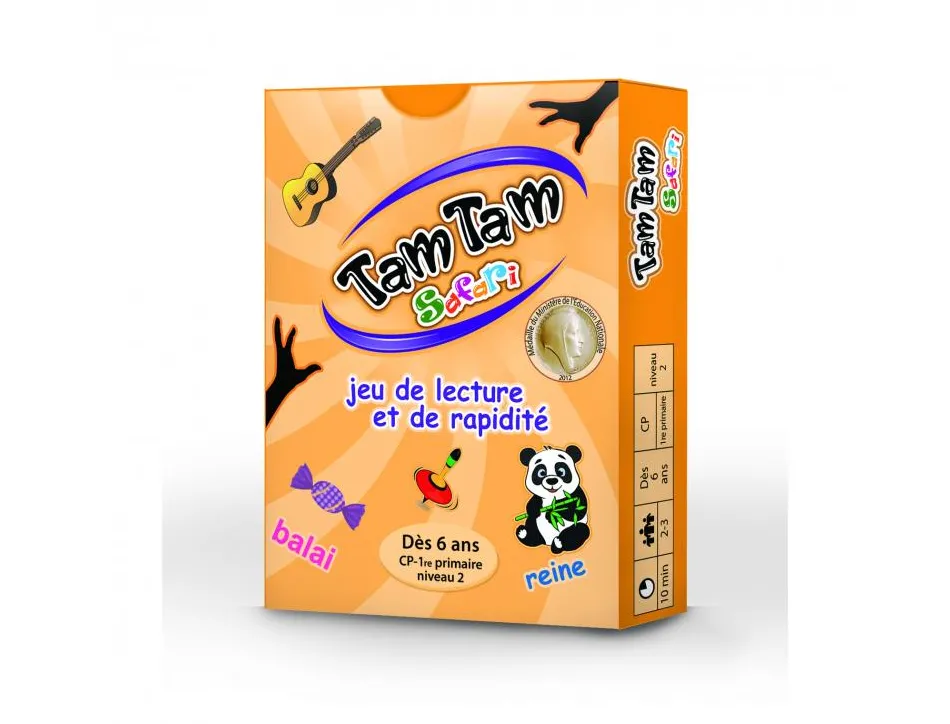 Jeu interdacta tam tam safari cp niveau 2 42 cartes + 1 carte lexique + 1 regle du jeu
