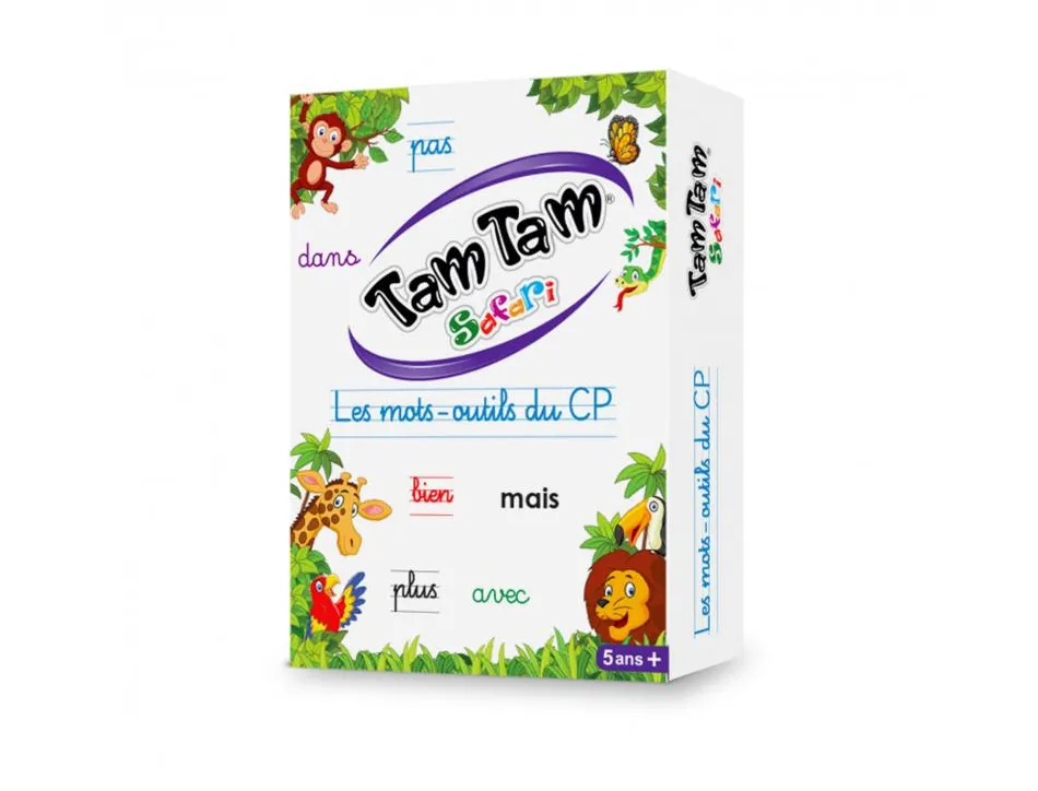 Jeu interdacta tam tam safari les mots-outils du cp 52 cartes + 2 lexiques