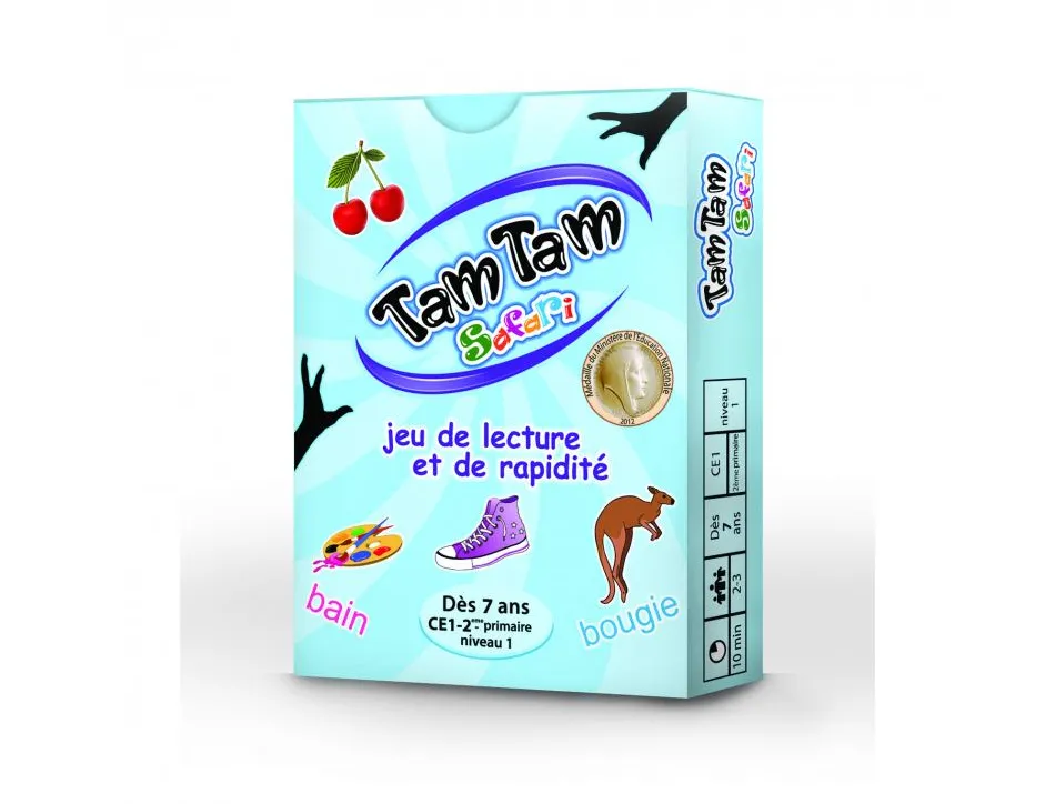 Jeu interdacta tam tam safari ce1 42 cartes + 1 carte lexique + 1 regle du jeu