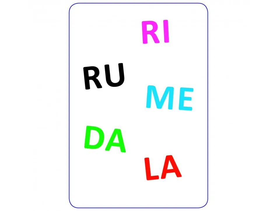 Jeu interdacta tam tam syllabes 42 cartes + 1 regle du jeu