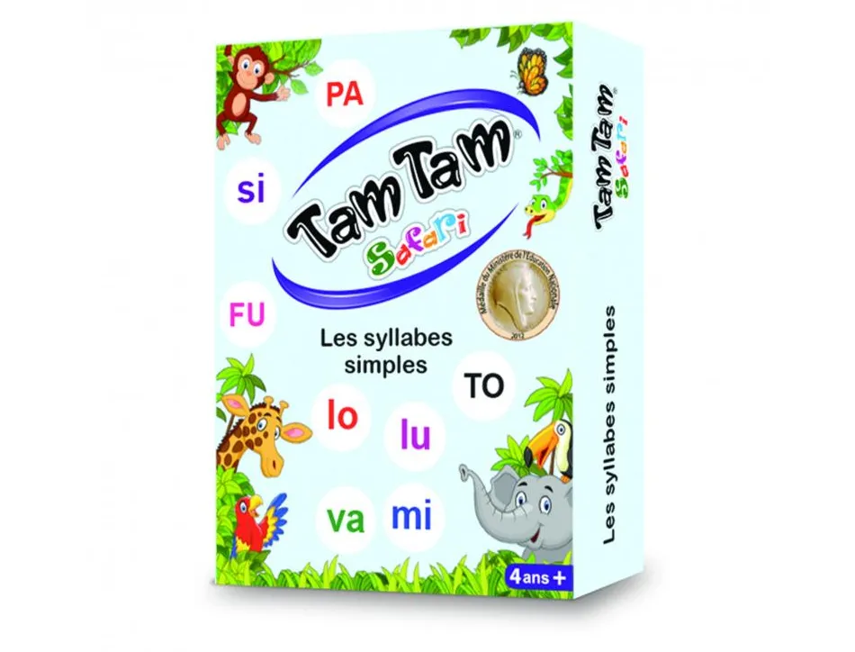 Jeu interdacta tam tam syllabes 42 cartes + 1 regle du jeu