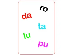 Jeu interdacta tam tam syllabes 42 cartes + 1 regle du jeu