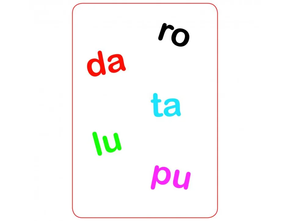 Jeu interdacta tam tam syllabes 42 cartes + 1 regle du jeu