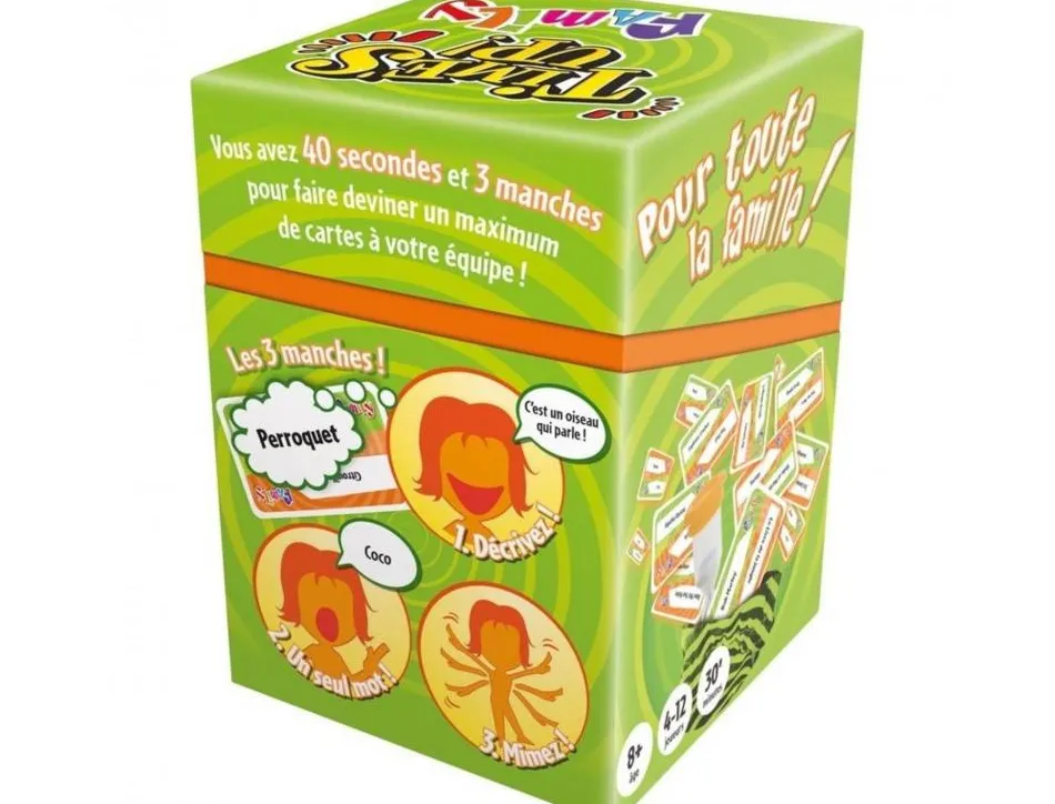 Jeu interdacta time's up family 1 220 cartes + 1 sablier + 1 regle du jeu + 1 carnet