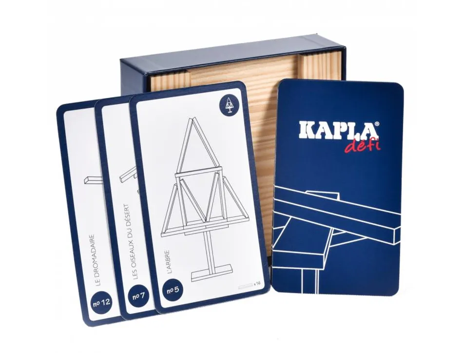 Jeu kapla defi boite 12 cartes et 16 planchettes