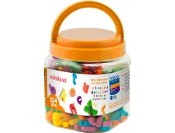 Jeu miniland lettres minuscules magnétiques pot de 160 pièces