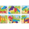 Jeu miniland planches dino 31x21cm pack de 6 unités