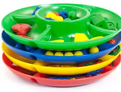 Jeu miniland plateau rangement 5 compartiments 26 cm diamètre