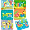 Jeu miniland superpegs pack de 6 planches