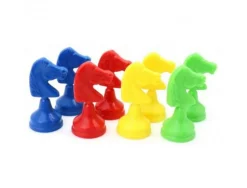 Jeu petits chevaux culture club 8 pieces 4 coloris assortis