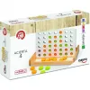 Jeu quatre en ligne bois 42 pions