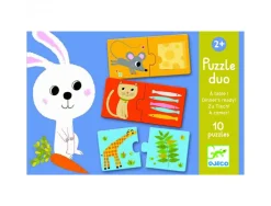 Jeux d association djeco puzzle duo a table 2 x 10 pieces