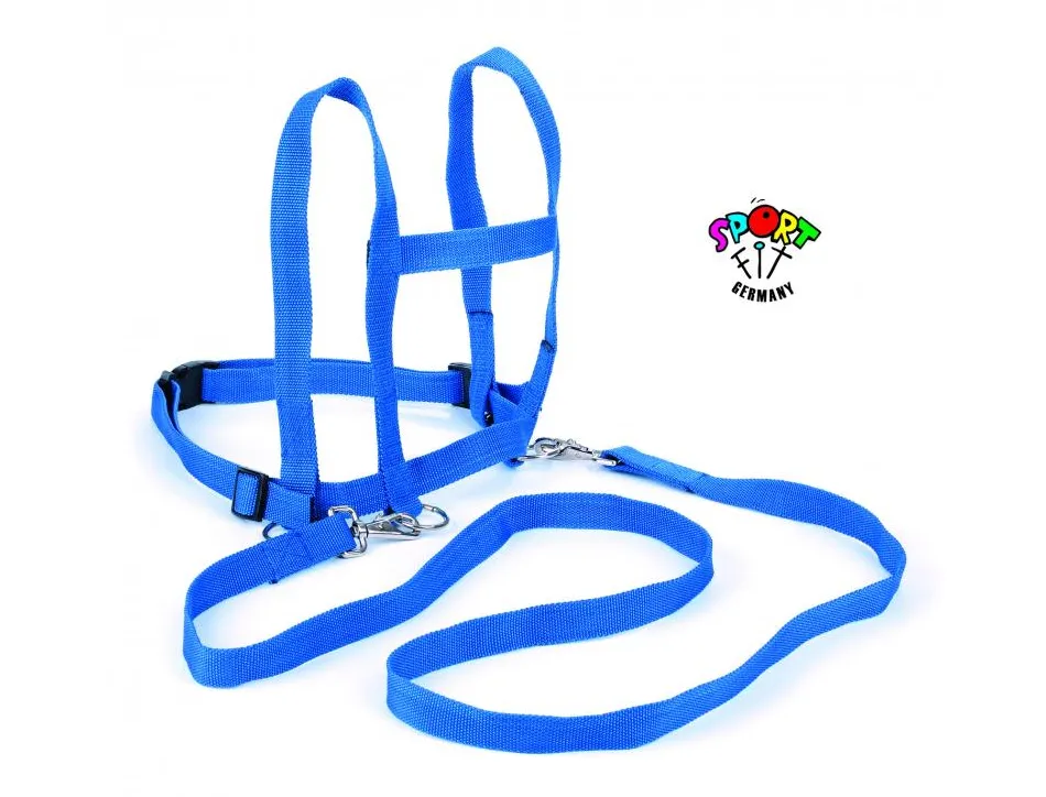 Jeux de coordination et d equilibre sport fit germany harnais de jeux nylon 2 mousquetons 1m toure de