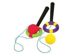 Jeux de kermesse first loisirs bilboquet mousse anneau rigide caoutchouc balle en mousse jeu ludique