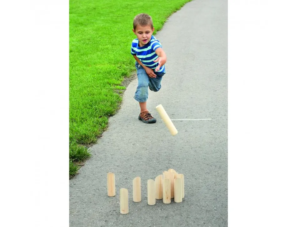 Jeux de kermesse jeu d quilles nordiques de 1 a 12 jeu interieur ou exterieur 12 quilles 1 baton bois