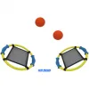 Jeux de raquette first loisirs raquettes trampoline lot de 2 raquettes et 2 balles en mousse