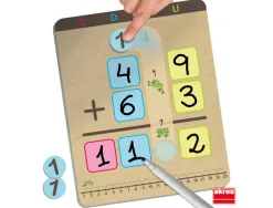 Jeux mathematiques akros apprends a additionner et a soustraire avec les retenues 8 planches 29 fiches 8