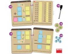 Jeux mathematiques akros apprends a additionner et a soustraire avec les retenues 8 planches 29 fiches 8