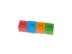 Jeux mathematiques bls table de multiplication 1 face avec l operation1 face avec resultat 1 couleur par table