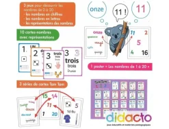 Jouer avec les chiffres ab ludis tam tam 1 2 3 decouverte des nombres de 0 a 20 3 jeux