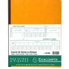 Journal exacompta caisse/banque 250x320mm vertical 33 lignes 80 pages 2 libellés 9 débits 4 crédits