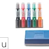 Kit 5 marqueurs pilot v-board master recycle pointe ogive large 6 mm avec 1 support et 1 brosse