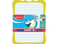 Kit ardoise blanche recyclee maped 20x28cm avec cadre 3 coloris assortis