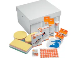 Kit d'accesoires tableau blanc esselte 10marqueurs 10aimants 32mm 2effaceurs 1spray nettoyage 2rubans
